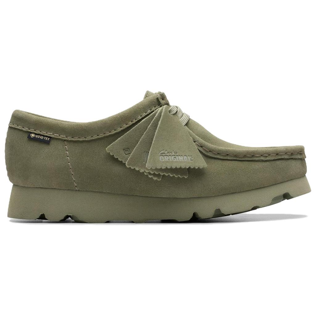 Clarks Замшевые Простые Универсальные Низкие Повседневные Кроссовки Женские Зеленые 26177865
