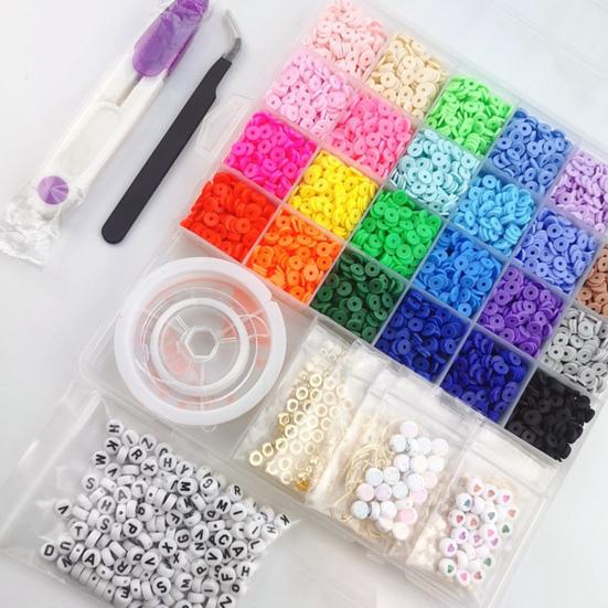 1 компл. DIY бусины из полимерной глины, бусины для рукоделия, красивые 24 цвета, комплект для изготовления браслетов, ювелирные аксессуары