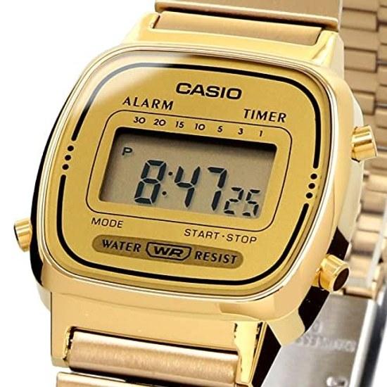 CASIO женские наручные часы цифровой дизайн LA670WGA-9 золотой зарубежная модель