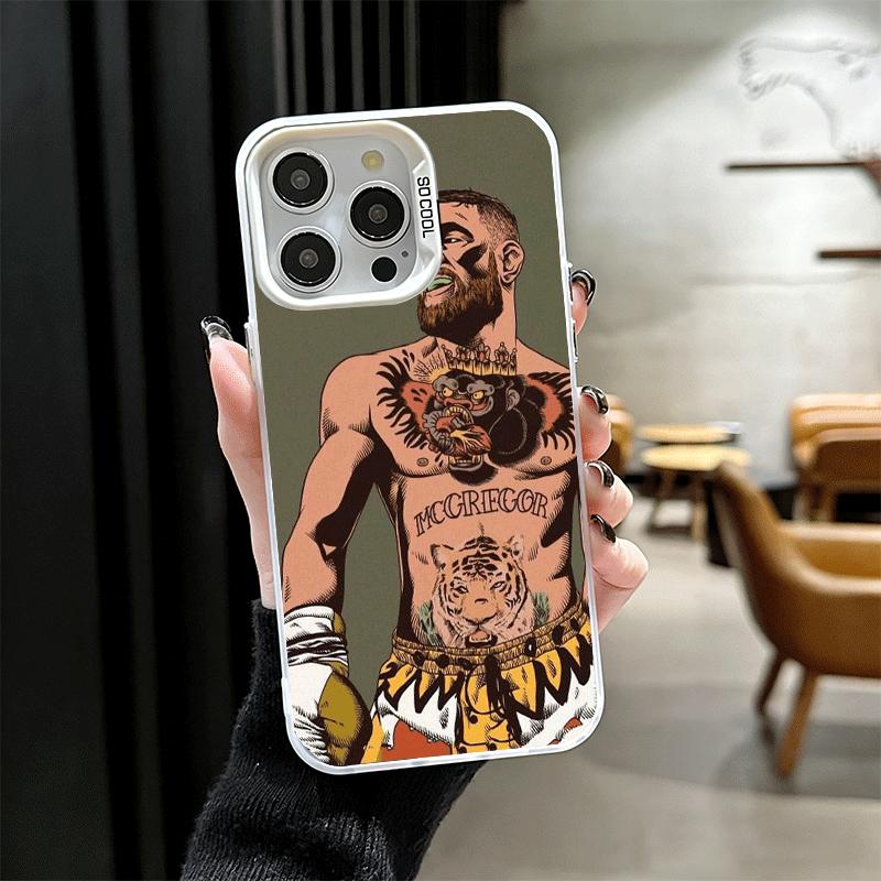 Мягкий чехол для телефона с изображением Конора Макгрегора для iPhone 15 16 17 Pro Max 17Air 16E 14 Plus 13 12 Mini Ударопрочная задняя крышка