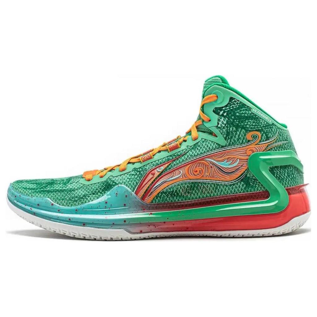 Баскетбольные кроссовки Li Ning Liren 4 Унисекс Высокие Нефритово-морозный зеленый/Чисто-синий ABAT107-1