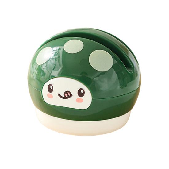 Ceramic Cutter Sharpener Small Mushroom Shape Kitchen Tool Sharpener with Vacuum Suction Cup Base Double Groove Kitchen Gadget