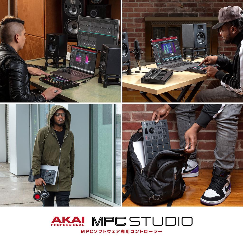 Akai Professional MIDI Controller Full Size with RGB Velocity 16 Drum Assignable Touch Color LCD Display MPC Studio Included MPC Software Backlight,