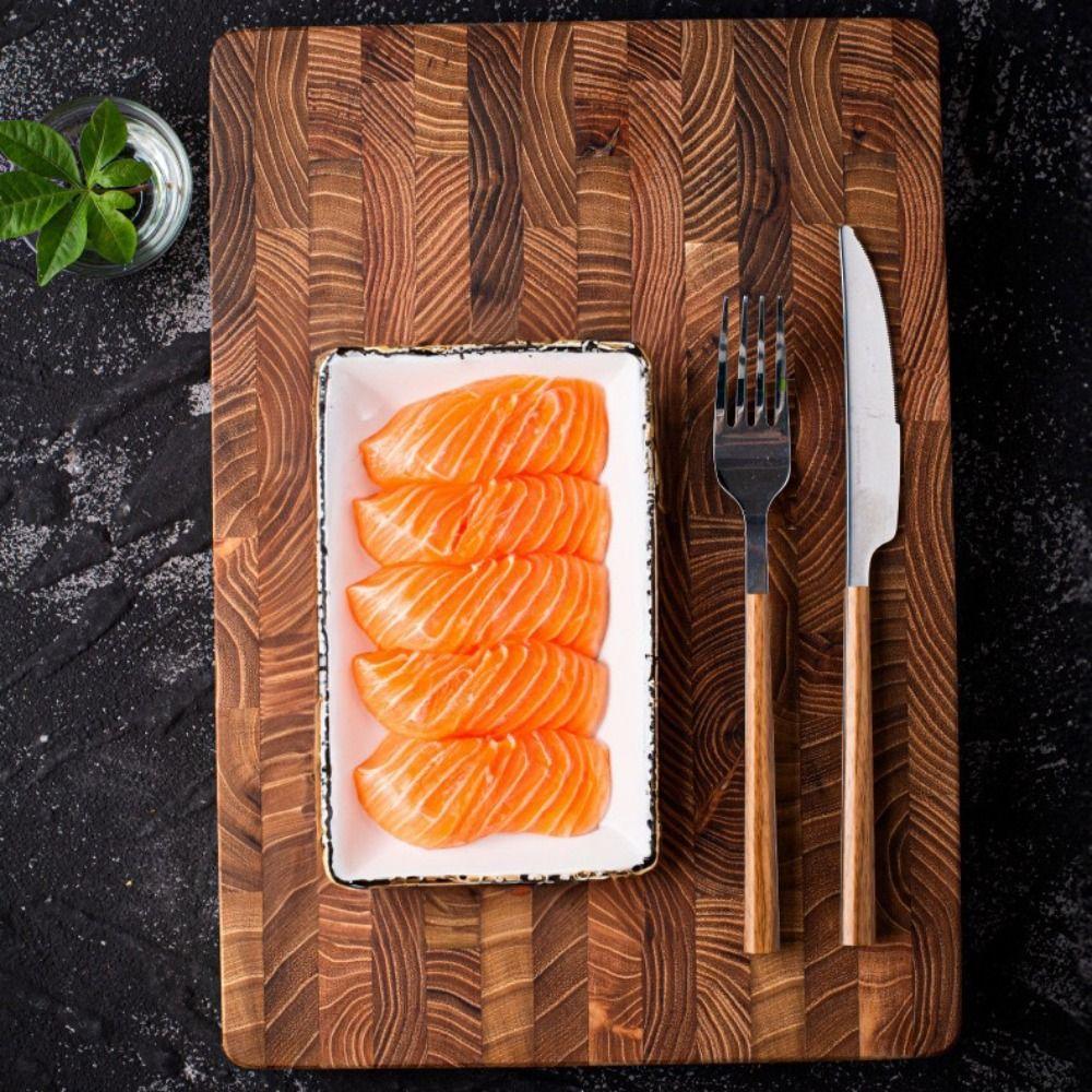 Thickened Teak Wood Cutting Board Rectangular Charcuterie Board Chopping Block Chef