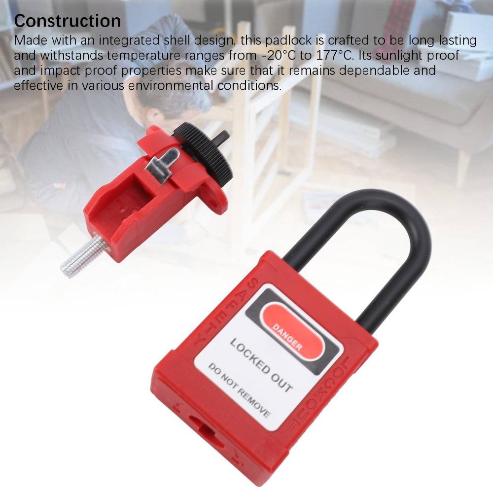 Insulated Circuit Breaker Lockout Device Anti Loss Electrical Lockout Tagout Kit Valve Equipment
