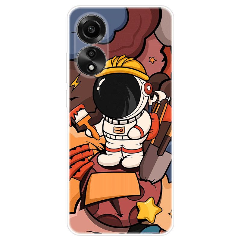 Для OPPO A58 A 58 4G чехол Мягкая силиконовая задняя крышка Мультяшный чехол для телефона Разнообразие