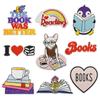 1set Embroidery Patches Colorful Cute Cartoon Iron-On Decals Assorted Decorative Embroidery Sewing Patches Clothing Hats Jeans DIY Accessories (Logo)