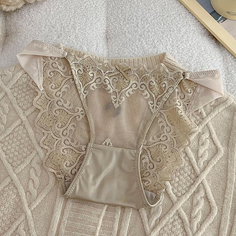 Sexy and Hot Lace Low-waisted Breathable Pure Desire Triangle Women’s Panties