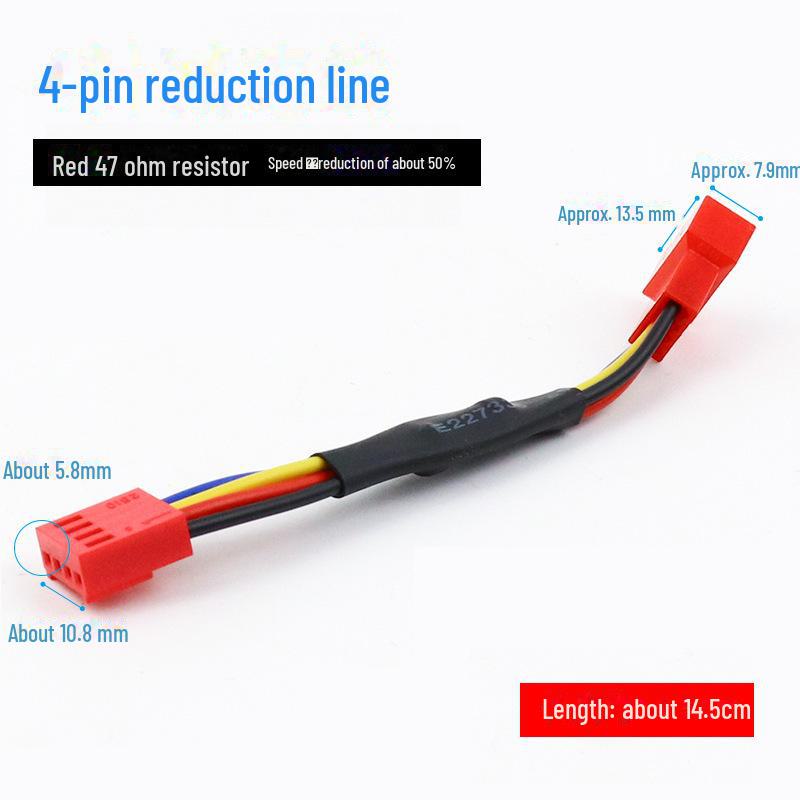 4-контактный удлинительный кабель ШИМ для управления скоростью вращения вентилятора корпуса ЦП