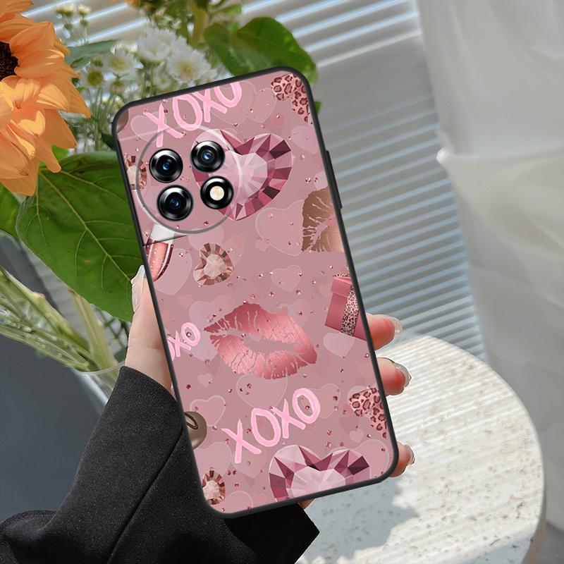 Love Rose Gold Style Case For OnePlus 15 15R 12 12R 13T 13R 13 11 10 10R 10T 8T Nord 5 CE 2 3 4 Lite N20 N30 Cover