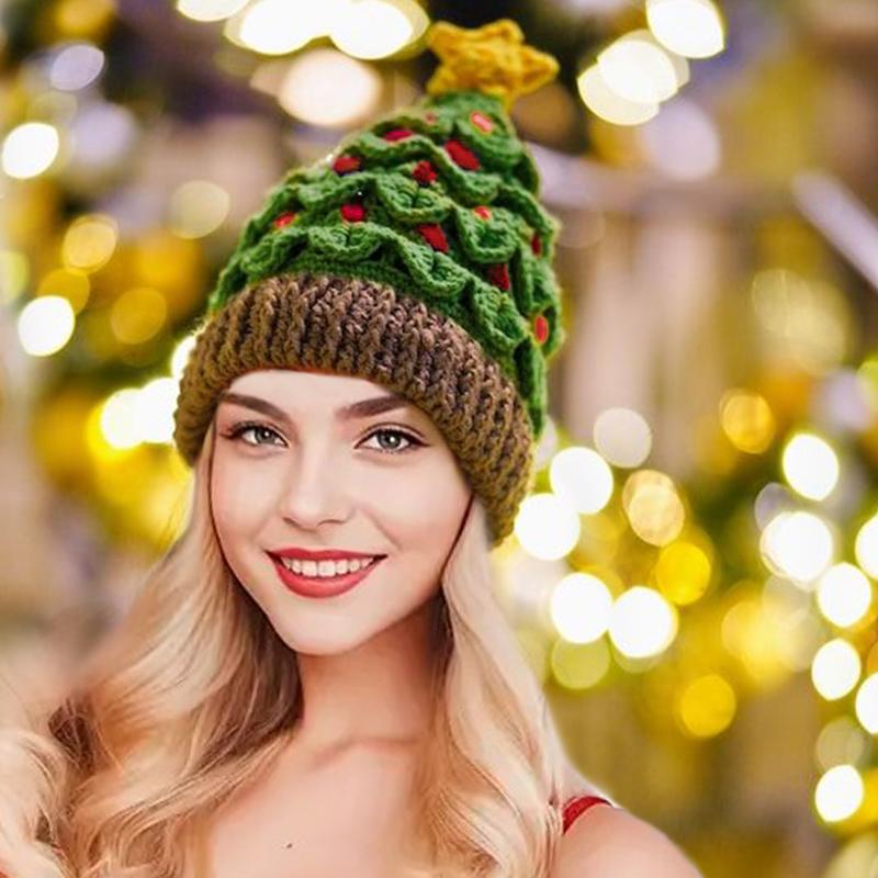 Unisex Funny New Year Party Supplies Christmas Christmas Knit Beanie Hat
