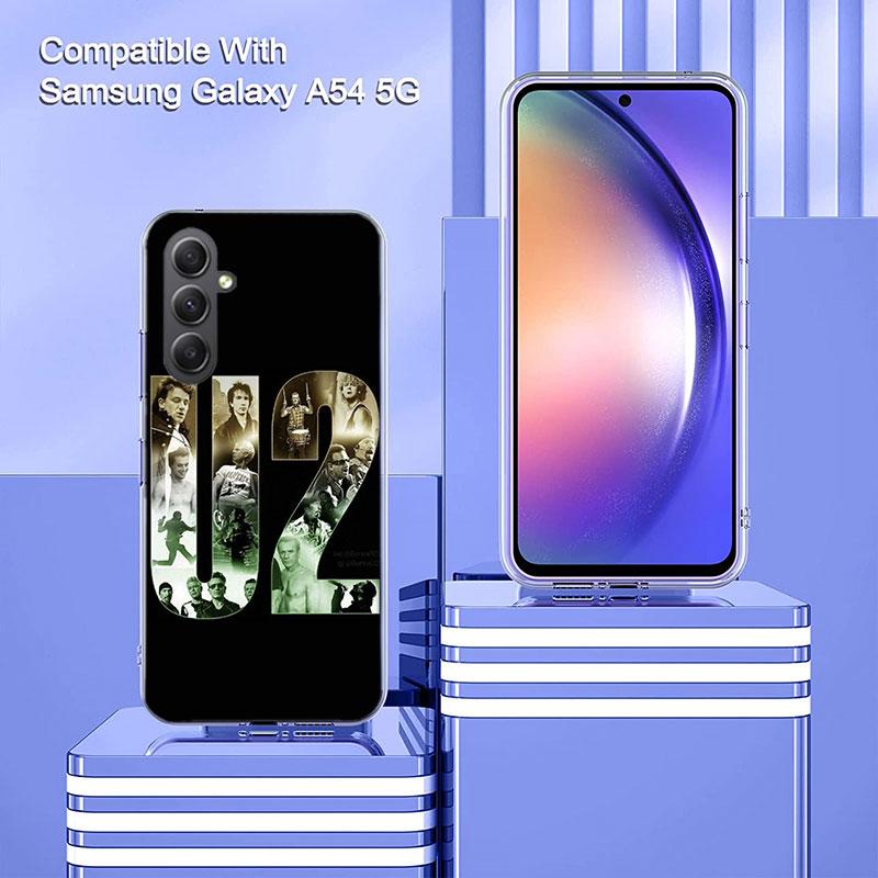 Band U2 Phone Case for Samsung A16 A26 A36 A56 A17 A37 A57 A07 A06 A02S A03 A04S A05S Galaxy Note 20 10 A50S A71 A51 A31 A30 A20