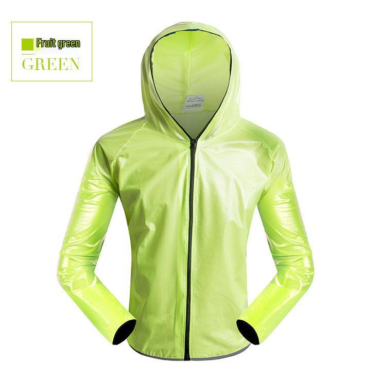 Летний светоотражающий велосипедный дождевик и брюки с люминесцентными полосами