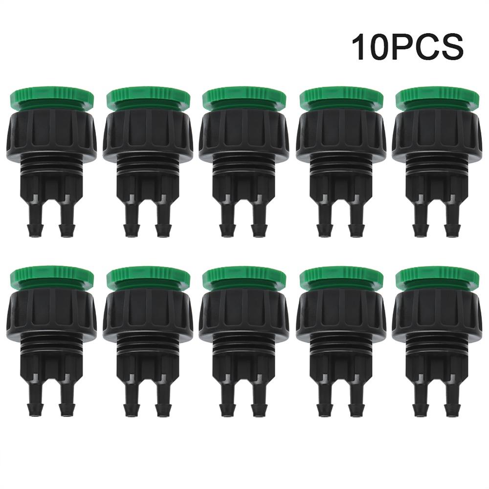 10Pcs ABS Quick Connector G1/2 and G3/4 Thread Garden Tap Adapter  Vegetable Garden Irrigation