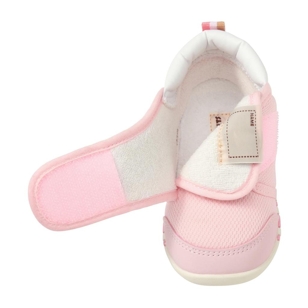 MIKIHOUSE HOT BISCUITS Первые детские туфли для мальчиков и девочек, розовые, 12 см, 70-9324-140
