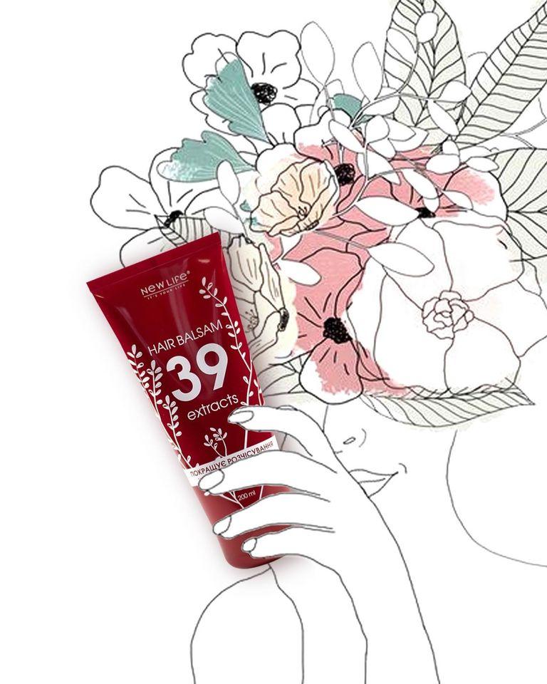Бальзам Для Волос 39 Экстрактов New Life Оздоровление, Восстановление Волос