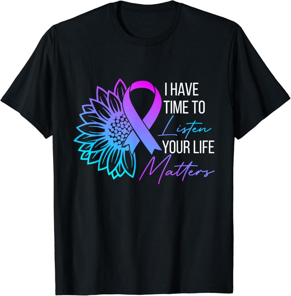 I Have Time To Listen Mental Health Suicide Awareness Women T-Shirt