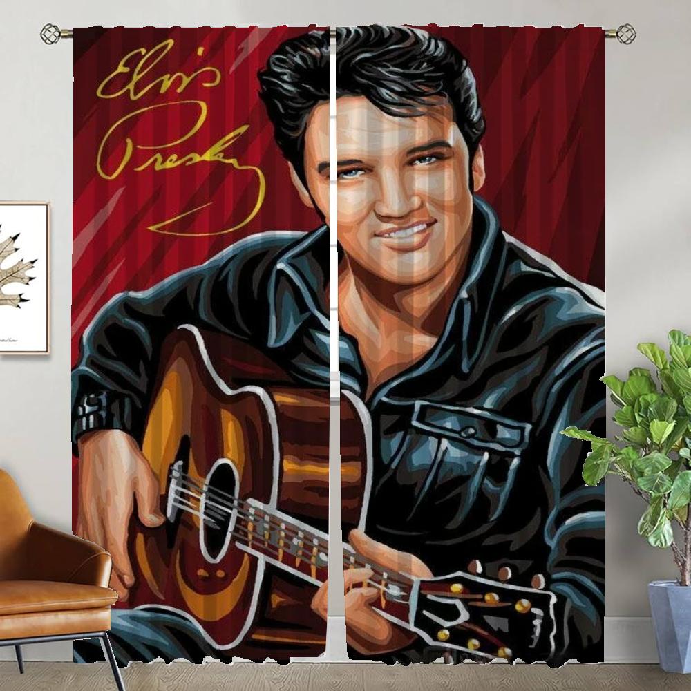 E-Elvis кухонные шторы для камеры современные шторы для гостиной 2 шт. абажуры перегородка украшение на Хэллоуин затемняющие шторы