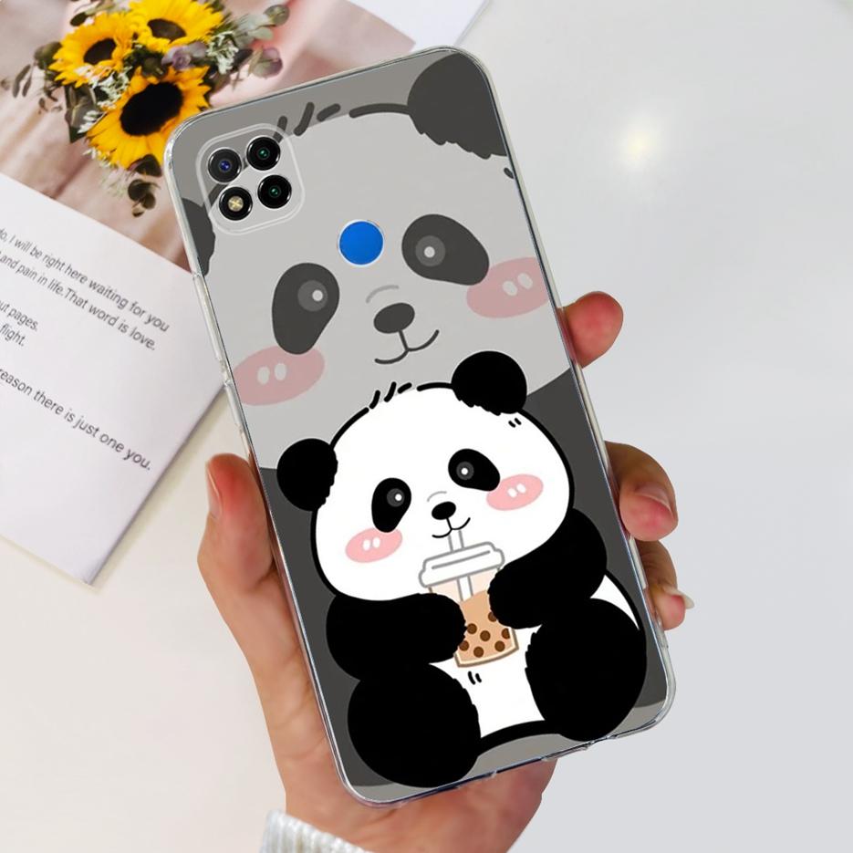 Чехол для Xiaomi Redmi 9C Милый Чехол с Рисунком Панды Астронавта Мягкий Силиконовый Чехол для Телефона Для Xiaomi Redmi 9C NFC Redmi9C Fundas Capa