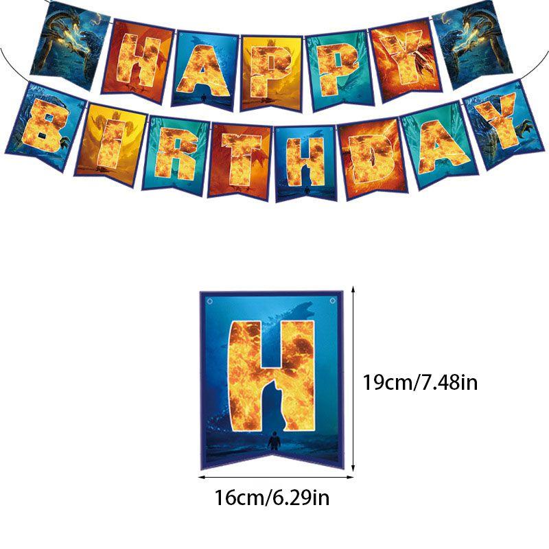 Принадлежности для детской вечеринки в стиле Годзиллы для веселого и праздничного торжества