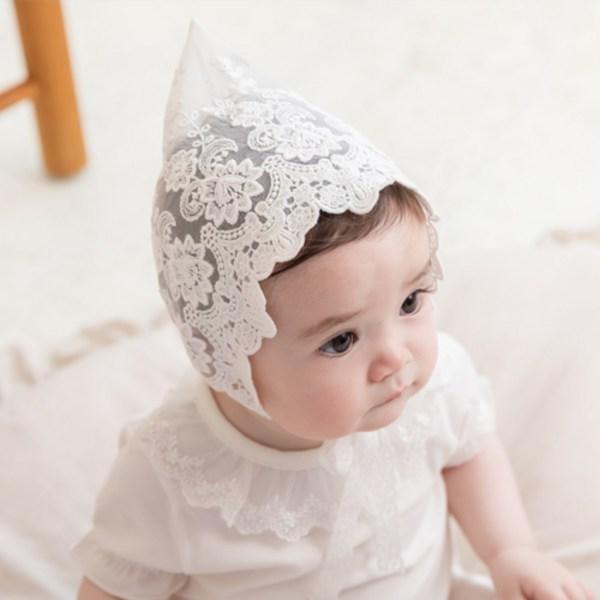 Little Tiny Rose Lace Bow, FREE, White, Popular Baby Clothes In Korea
