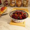 Hollowed-out Bamboo Placemat Natural Anti Scalding Mat Bamboo Heat Insulation Pad  Kitchen Use