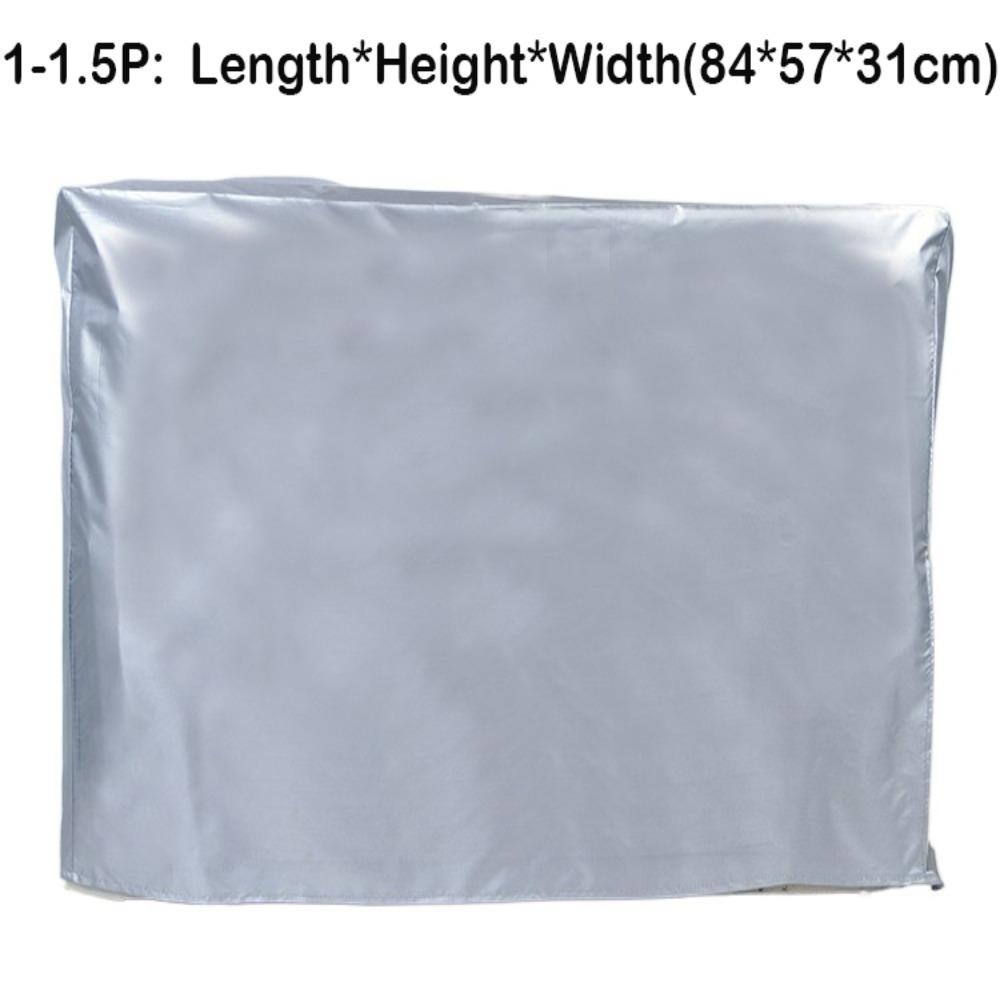 Пылезащитная серебристая крышка для кондиционера, разных размеров, водонепроницаемая, защитная крышка для кондиционера, для наружного использования