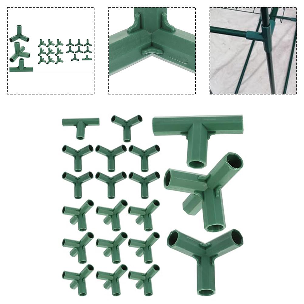 Соединитель для поддержки растений 16 мм Круглая труба Фиксированное соединение Тройник Четверник Пятерник Соединитель для строительства тепличного каркаса