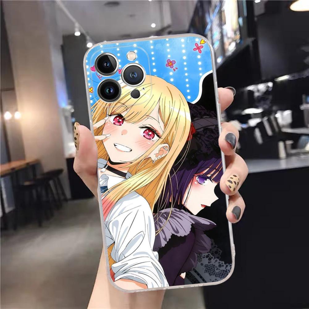 Чехол для телефона My Dress Up Darling Марин Китагава Силиконовый Мягкий Для iPhone 16 15 14 13 12 11 Pro Mini XS MAX Plus X Чехол
