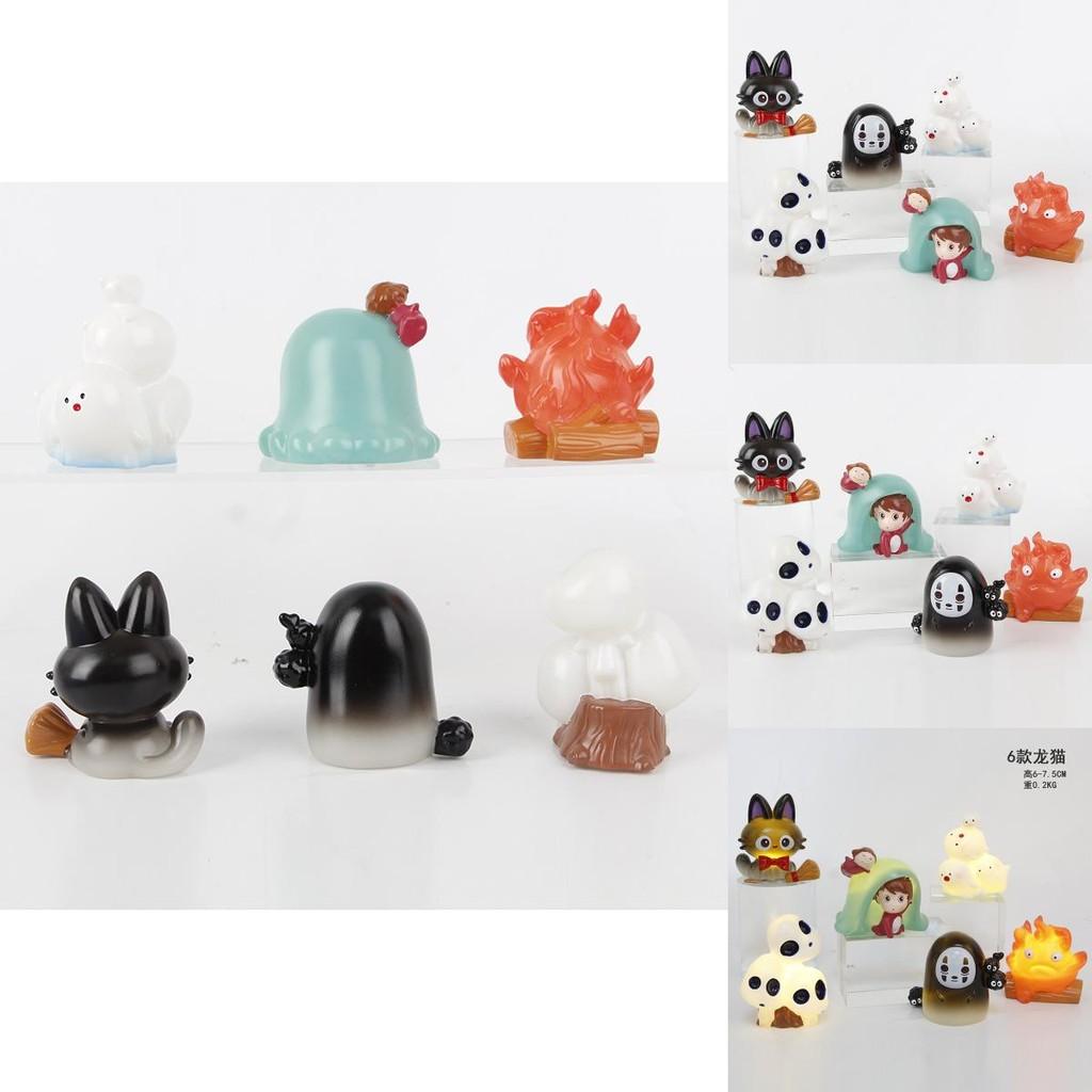 Movie Colorful Ghibli Character Blind Box Toys Featuring Ponyo No Face And Captivating Spirits