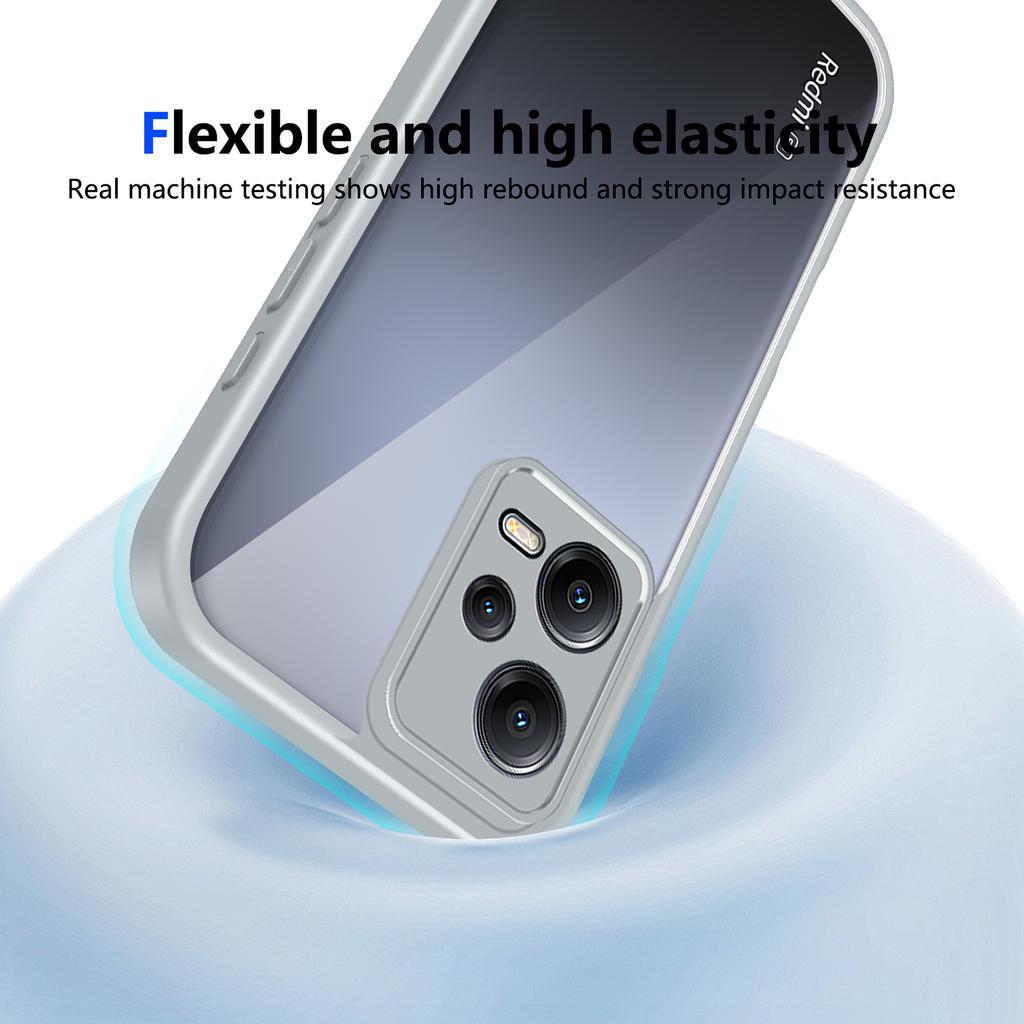 EUCAGR For Xiaomi Poco X5 5G Air Cushion Silicone TPU Bumper Clear Matte Back Cover Hard Phone Case for Xiaomi Poco X5 PocoX5 5G