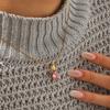 Euro-American Ins style minimalist zircon women's pendant light luxury high-end clavicle chain necklace stainless steel