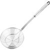Solid Stainless Steel Spider Strainer Skimmer Ladle for Cooking and Frying, Kitchen Utensils Wire Strainer Pasta Strainer Spoon