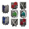 Нашивка Attack On Titan с вышитыми нарукавными повязками Wings Of Liberty из ПВХ, резиновые нашивки для тактического рюкзака, японская наклейка-аниме