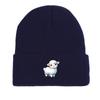White Sheep Winter Knit Hat Beanie, Animal Man Cap Winter Slouchy Unisex Gorro Knitted Cap Beanie