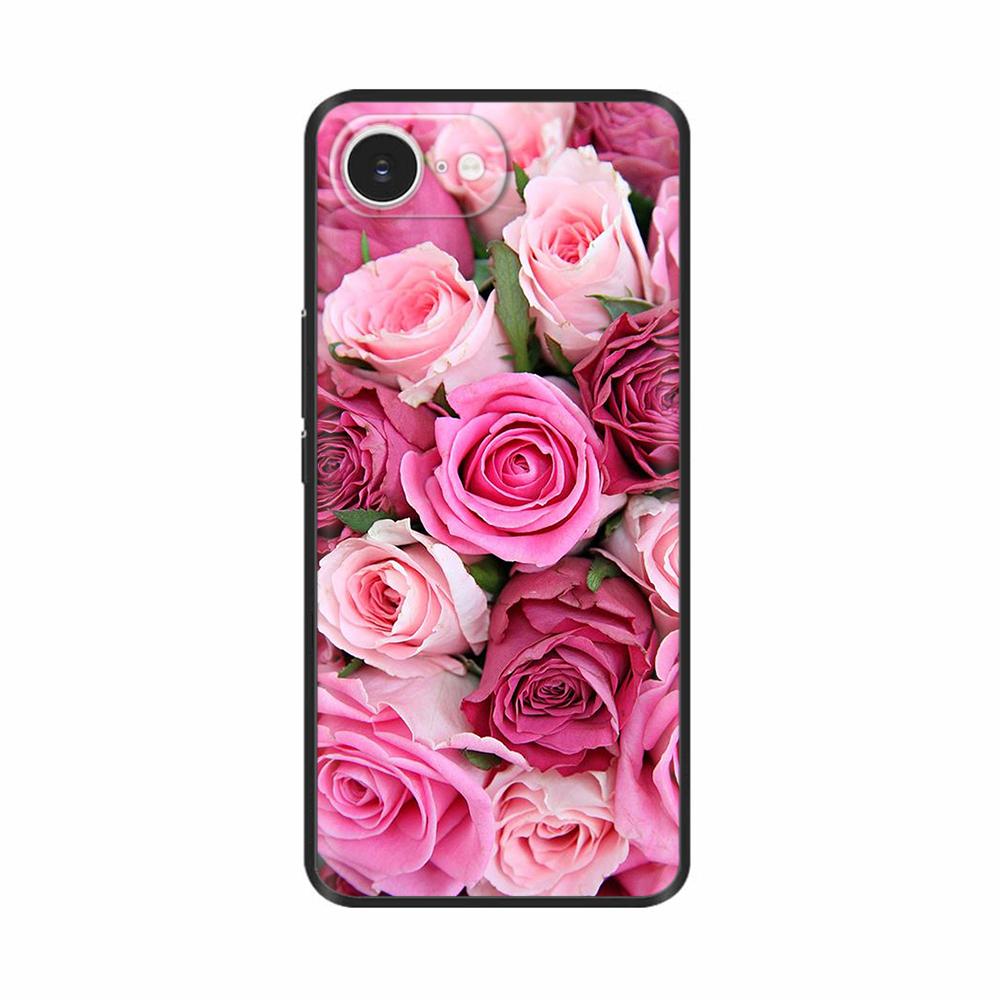For iPhone 16e Case Black Silicone Painted Case For iPhone 16e Cover TPU Anti-drop Phone Protector Cover For iPhone 16 E Cases