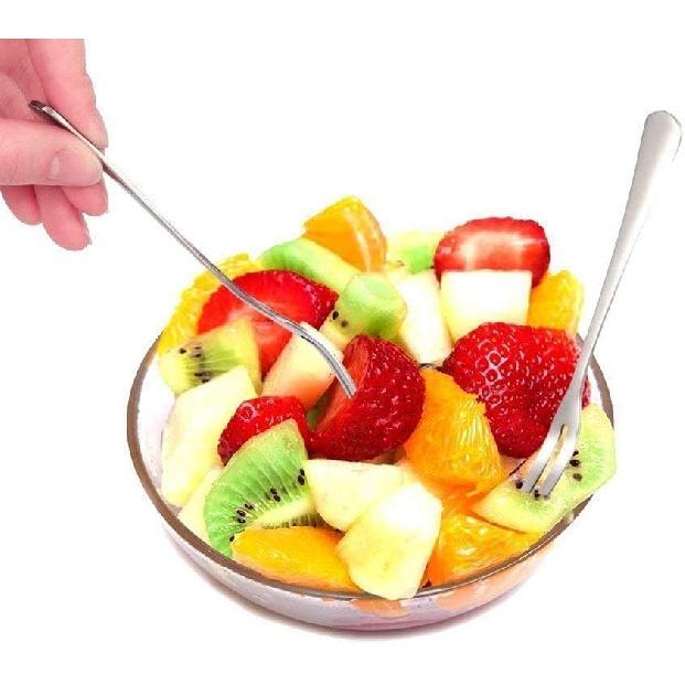 20 Pack Appetizer Dessert Forks, Stainless Steel Mini Salad Fruit Tasting Forks Cocktail Fork (Appetizer)