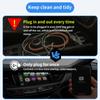 2IN1 Mini AI Box для беспроводного адаптера Apple CarPlay, автомобильный OEM-адаптер проводного CarPlay для беспроводного CarPlay USB-адаптера Plug and Play AI Box