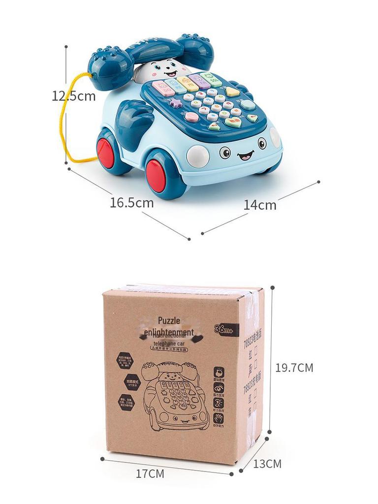 Ретро развивающая музыкальная игрушка-телефон для детей от 0 до 3 лет