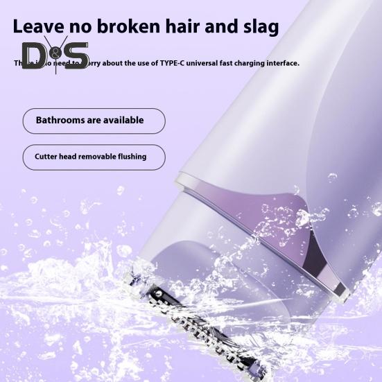 Женская электробритва с двумя головками, светодиодный дисплей, USB-перезаряжаемая, IPX7, водонепроницаемая, портативная, для лица, тела, зоны бикини, рук, ног, эпилятор, бритва