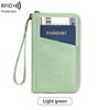 Anti-Theft RFID Zipper Passport Holder & Travel Wallet