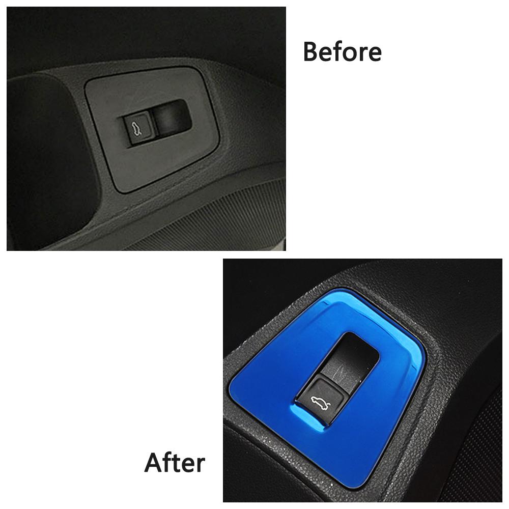 Для Volkswagen VW Tiguan MK2 2017-задняя дверь, кнопка переключения багажника, рамка, отделка из нержавеющей стали