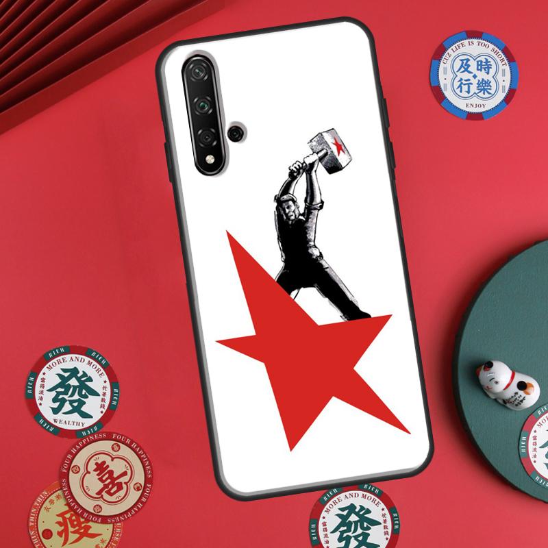 Red Soviet Union USSR Flag For Huawei P60 Pro P30 P40 Lite Nova 7i 8i 11i 12i 12s 10 9 SE Y90 Y60 Y70 Y72 Y61 Y91 Case