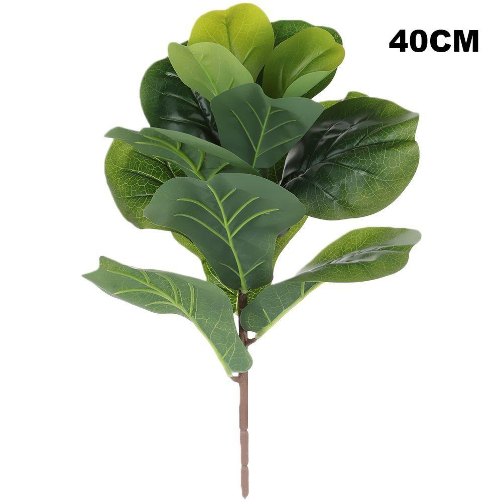 Decoration Courtyard Ornament Faux Leaves Lifelike Greenery Fake Plants Artificial Ficus Branch