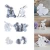 Easter Themed Decoration Silicone Mold Rabbit Figurine Ornament Mould Practical Gypsum Mould Jewelry Making Supplies