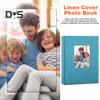 Slip-in Photo Album Linen Cover 28 Pages 56 Pockets 4x6-Inch Wedding Travel Baby Shower Kids Family Anniversary Picture Collection Book