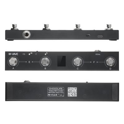 Беспроводной MIDI-контроллер M-VAVE Chocolate BT, перезаряжаемый 4-кнопочный портативный MIDI-контроллер
