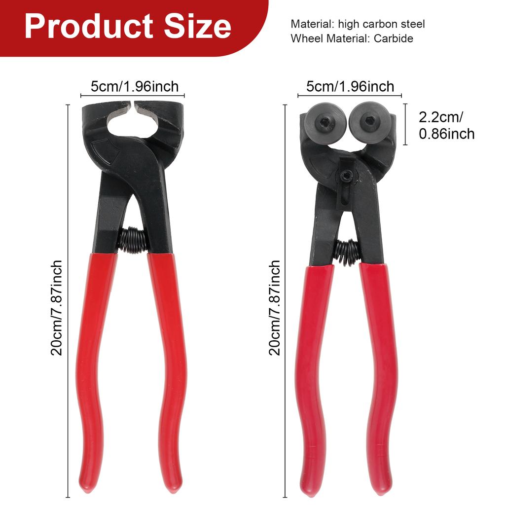 Набор инструментов для резки стекла Плоскогубцы для разлома стекла Инструмент для резки плитки Инструмент для резки мозаики С маркером для плитки Режущий ролик