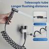 1 комплект настенного ручного биде, с распылителем из нержавеющей стали, телескопической телефонной трубкой и кронштейном, для гигиенического приучения к туалету