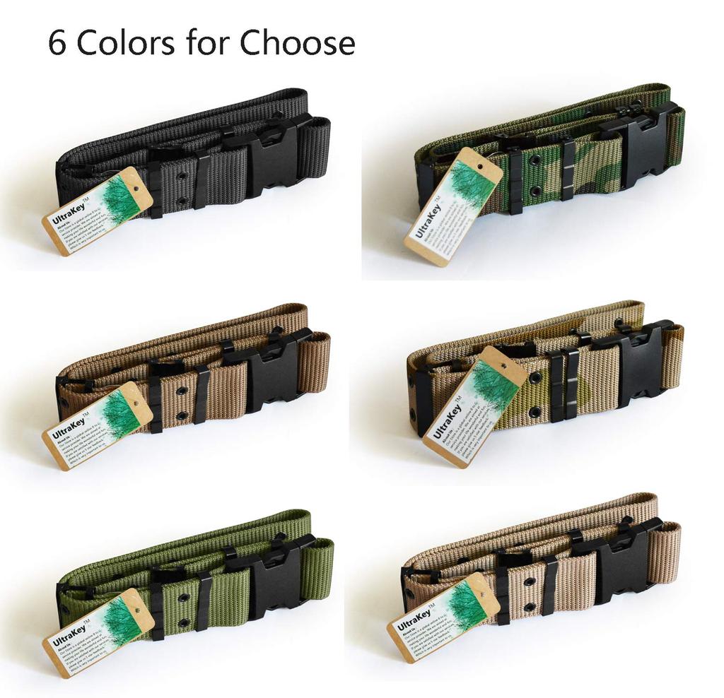 UltraKey Tactical Adjustable Security Military Heavy Duty Rescue Belt для спорта на открытом воздухе и регулируемый ремень, охота, хаки,